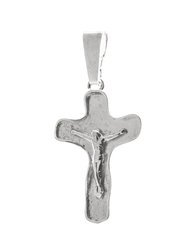 Krzyżyk srebrny z wizerunkiem Jezusa MO049