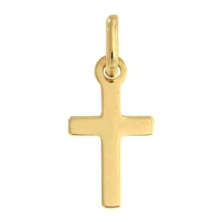 Złoty krzyżyk pr. 585 Krzyżyk płaski gładki ZK018 